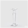 EDG Enzo De Gasperi Portacandela Crystal Quadrato H 28 Cm 9 x 9 Cm Natural Trasparente