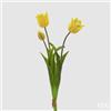 EDG Enzo De Gasperi Tulipano Gommato Olis 3 Rami H 48 Cm Giallo 1 Cf