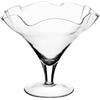 A.L.E Import Coppa Smerlata Vetro H 220 Mm D 250 Mm Trasparente