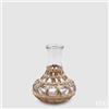 EDG Enzo De Gasperi Vaso Intreccio Bottiglia H.20 D.16 C4 Natural Trasparente