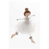ARPIMEX Ballerina Natale Stoffa 17 Cm Bianco