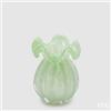EDG Enzo De Gasperi Vaso Sacchetto H 14 Cm D 11 Cm Vetro Light Green
