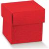 Scotton Scatola DP 50 x 50 x 50 Mm Lino Rosso 10 Pz