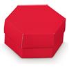 Scotton Scatola Esagono 110 x 60 Mm con Divisore Lino Rosso 10 Pz