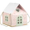 Scotton Casetta Natale con Cordino 245 x 245 x 150 Mm Pink Little House