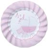 Big Party Piatti Carta D 20 Cm It's a Girl Cf 8 Pz Rosa