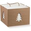 Scotton Scatola Natale In con Cordino 245 x 245 x 180 Mm Avana Albero