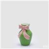 EDG Enzo De Gasperi VasoFiocco Anfora H 18 D 12 Cm Ceramica Green Pink
