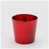 EDG Enzo De Gasperi Vaso Mirror Svasato H 12 Cm D 13,5 Cm Red