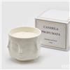 EDG Enzo De Gasperi Candela C/Vaso Facce H9 D11 B9 Cotton Bianca