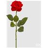 EDG Enzo De Gasperi Ramo Rosa Artificiale Velvet Eden con Foglie H 43 Cm Red