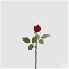 EDG Enzo De Gasperi Ramo Rosa Artificiale in Velluto con Foglie H 45 Cm Red