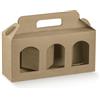 Scotton Portavasetti 3 Fori 190 x 60 x 120 Mm Avana 10 Pz