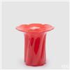 EDG Enzo De Gasperi Vaso Blossom H 20 Cm D 21 Cm Vetro Red