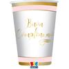 Big Party Bicchieri Carta Buon Compleanno 250 Cc Chic Cf 8 Pz Rosa