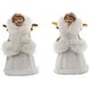 ARPIMEX Angelo Natale Resina con Pelliccia 11,5 Cm Bianco 1 Pz