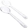 Ad Trend Set 2 Cucchiai Lance H 6,5 Cm 28,5 x 4 Cm Plastica Trasparente