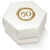 Scotton Scatola Esagono Fibra 50 ° Anniversario 60 x 40 Mm 10 Pz
