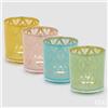 EDG Enzo De Gasperi Portacandela Tulipano Rombi Cilindro H 10 Cm D 9 Cm 4 Ass. Multicolor 1 Pz