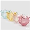 EDG Enzo De Gasperi Portacandela Tulipano Testa H 10 Cm D 12,5 Cm 4 Ass. Multicolor 1 Pz