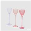 EDG Enzo De Gasperi Portacandela Tulipano Satin H 28 Cm D 8,5 Cm 3 Ass. Two Tone Pink 1 Pz