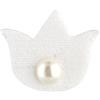 Scotton Gigli con Perla 35 x 30 Mm Adesivi Bianco 12 Pz