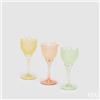 EDG Enzo De Gasperi Portacandela Tulipano Satin H 19 Cm D 8,5 Cm 3 Ass. Yellow Green 1 Pz