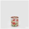 EDG Enzo De Gasperi Portacandela Tulipani Cilindro H 8 Cm D 7 Cm Green Red