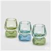 EDG Enzo De Gasperi Portacandela Amleto H 11 Cm D 8,5 Cm 3 Ass. Aqua 1 Pz