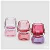EDG Enzo De Gasperi Portacandela Amleto H 11 Cm D 8,5 Cm 3 Ass. Pink Mix 1 Pz