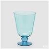EDG Enzo De Gasperi Vaso Righe Coppa con Piede H 21 Cm D 15 Cm Azure