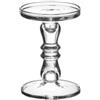 Sweet Home Portacandela decorato- vetro trasparente H19 D13cm