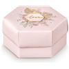 Scotton Scatola Esagono Pampas Love 110 x 60 Mm Rosa 10 Pz
