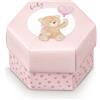 Scotton Scatola Esagono Little Bear 80 x 55 Mm Rosa 10 Pz