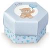 Scotton Scatola Esagono Little Bear 60 X 40 Mm Azzurro 10 Pz