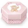 Scotton Scatola Esagono Little Bear 110 x 60 Mm Rosa 10 Pz