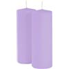 Cereria Di Giorgio Cero D 7 Cm H 20 Cm Lavanda Glicine 2 Pz
