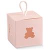Scotton Scatola In Orsetto con Cordino 80 x 80 x 80 Mm Rosa 10 Pz