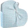 Scotton Scatola Cuore Portaconfetti 52 x 25 Mm Bloom Azzurro 10 Pz