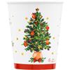 GIVI ITALIA Bicchieri Natale in carta (8 pz) - Christmas Wishes 250 cc