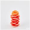 EDG Enzo De Gasperi Candela Ginger H 16 Cm D 10 Cm Rosso Arancione