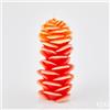 EDG Enzo De Gasperi Candela Ginger H 22 Cm D 10 Cm Arancione Rosso