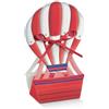 Scotton Mongolfiera Portaconfeti 60 x 40 x 145 Mm Rosso 10 Pz