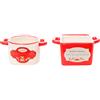 ARPIMEX Vasetto Ceramica Natale 10 x 6,5 x 4,5 Cm Bianco Rosso 1Pz