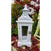 BONTURI CASA HOME DECORATION Lanterna Legno H 40 Cm 15 x 15 Cm Bianco