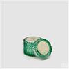 EDG Enzo De Gasperi Candela Crystal con Vaso + Scatola Regalo H 8,5 cm D 9 cm 160gr Verde