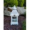 BONTURI CASA HOME DECORATION Lanterna Legno Piccola H 25 Cm 12 x 12 Cm Bianco