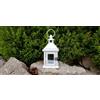 BONTURI CASA HOME DECORATION Lanterna Legno Mini H 19,5 Cm 10 x 10 Cm White Top Metall