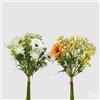 EDG Enzo De Gasperi Fioricampo Bell Bouquet H 28 Cm Bianco e Giallo 2 Pz