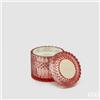 EDG Enzo De Gasperi Candela Crystal con Vaso + Scatola Regalo H 10,5 cm D 10,5 cm Rosa Pink
